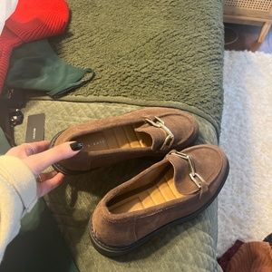 Brown loafers